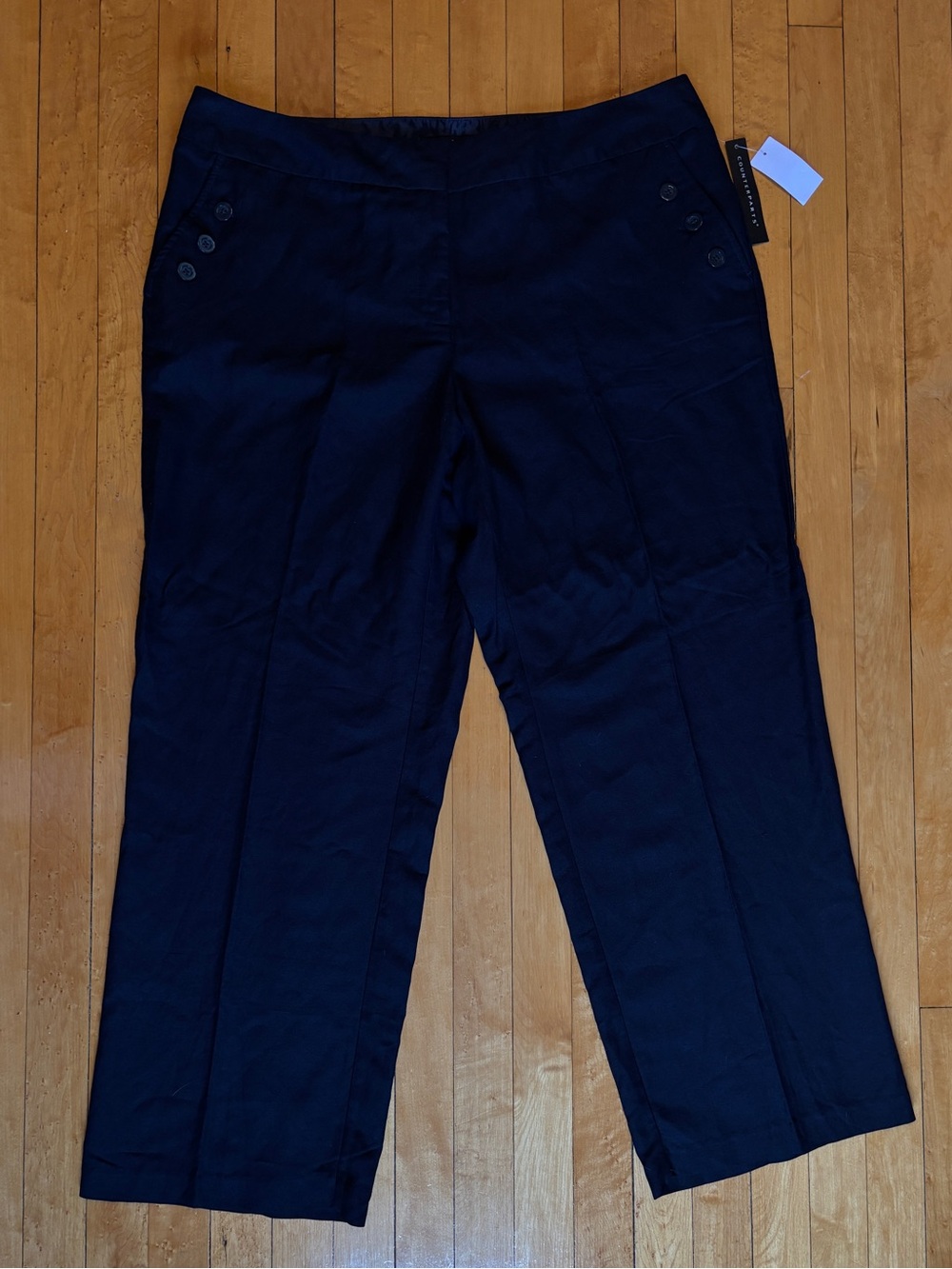 NWT Counterparts Buttoned Sailor Trousers | Navy Blue Pants | Women’s Plus 16W